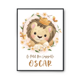 Affiche Oscar bébé Lion Roi - Planetee