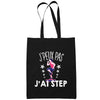 Sac Tote Bag Step Je peux pas Noir - Planetee