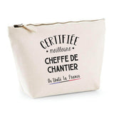Trousse Cheffe de chantier certifiée meilleure dans toute la france| Pochette Toilette Maquillage - Planetee