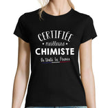 T-shirt femme Chimiste Meilleure de France - Planetee
