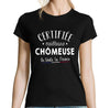 T-shirt femme Chômeuse Meilleure de France - Planetee