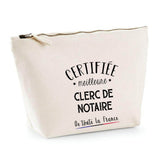 Trousse Clerc de notaire certifiée meilleure dans toute la france| Pochette Toilette Maquillage - Planetee