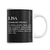 Mug Lisa Définition Déesse - Planetee