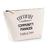 Trousse Community manager certifiée meilleure dans toute la france| Pochette Toilette Maquillage - Planetee