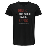 T-shirt homme Composition Florale C'est ma Routine - Planetee