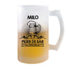 Chope de bière Milo Prénom Pilier de Bar - Planetee