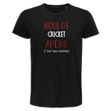 T-shirt homme Cricket C'est ma Routine - Planetee