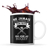 Mug personnalisable Hockey Prénom Métier Age tasse pour Hockeyeur - Planetee
