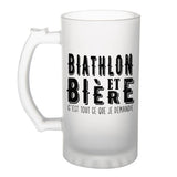 Chope de bière Biathlon et bière - Planetee