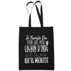 Sac Tote Bag Cochon D'Inde Je travaille dur Noir - Planetee