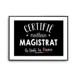 Affiche Magistrat Homme Meilleur de France Métier - Planetee