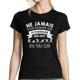 T-shirt femme tai chi octogénaire - Planetee