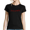 T-shirt Femme Noir - Irresistible - Planetee