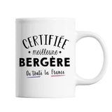 Mug Femme Bergère Meilleure de France | Tasse Blanc métier - Planetee