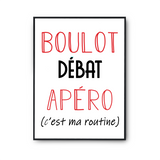 Affiche Débat C'est ma Routine - Planetee