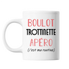 Mug Trottinette C'est ma Routine Blanc - Planetee