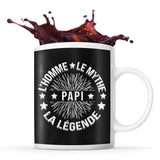 Mug noir Mythe Légende Papi - Planetee