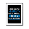 Affiche prénom Jules homme parfait - Planetee