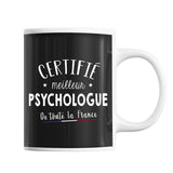 Mug Homme Psychologue Meilleur de France | Tasse Noire métier - Planetee