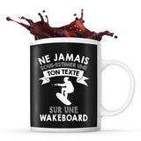 Mug personnalisable Wakeboard Prénom Femme Métier Age pour Wakeboardeuse - Planetee
