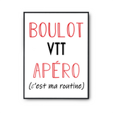 Affiche VTT C'est ma Routine - Planetee