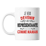 Mug Je veux devenir Représentante comme Maman - Planetee