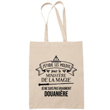Sac Tote Bag Douanière ministère magie beige - Planetee