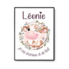 Affiche Léonie Amour et Biberon de Lait Vache - Planetee