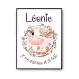 Affiche Léonie Amour et Biberon de Lait Vache - Planetee