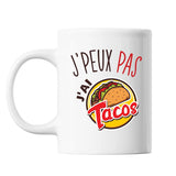 Mug Tacos j'peux pas Blanc - Planetee