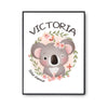 Affiche Victoria Bébé d'amour Koala - Planetee