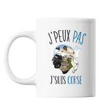 Mug Corse j'peux pas Blanc - Planetee