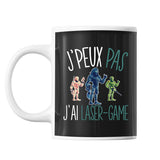 Mug Laser-game j'peux pas Noir - Planetee