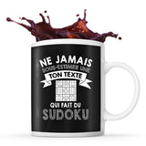 Mug personnalisable sudoku Prénom Femme Métier Age pour Intellectuelle - Planetee