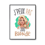 Affiche Bmx coloré j'peux pas Blanc Premium - Planetee