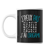Mug Origami j'peux pas Noir - Planetee