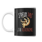 Mug Astronomie j'peux pas Noir - Planetee