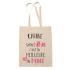 Tote Bag Carine Meilleure Maman - Planetee