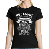 T-shirt femme moto quinquagénaire - Planetee