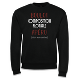 Sweat Composition Florale C'est ma Routine - Planetee