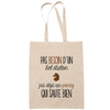 Sac Tote Bag poney j'peux pas 2 beige - Planetee