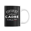 Mug Femme Cadre Meilleure de France | Tasse Noire métier - Planetee