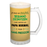 Chope de bière Papa Séquano Dionysien Chauvin et Sans Pression - Planetee