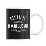 Mug Homme Habilleur Meilleur de France | Tasse Noire métier - Planetee
