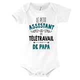 Body bébé Le Petit Assistant de Télétravail de Papa - Planetee