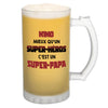 Chope de bière Nino Super Héros Super Papa - Planetee