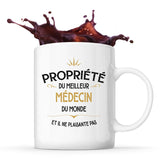 Mug blanc Propriété du Meilleur Médecin - Planetee