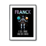 Affiche Prénom Franck Univers - Planetee