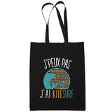 Sac Tote Bag Kitesurf Je peux pas Noir - Planetee