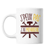 Mug Menuiserie j'peux pas Blanc - Planetee